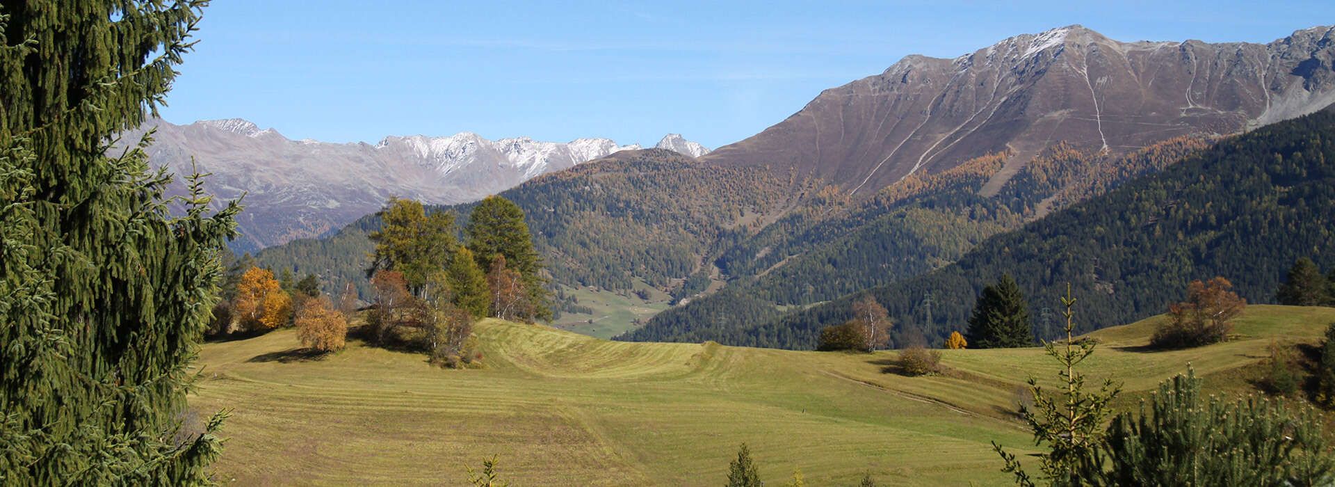 Ausblick von den Ferienwohnungen des Fergl’s Hof in Serfaus